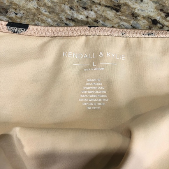 Pacsun Kendall & Kylie Leopard Rio Shine Side Tie Bikini Set Large - Picture 5 of 6